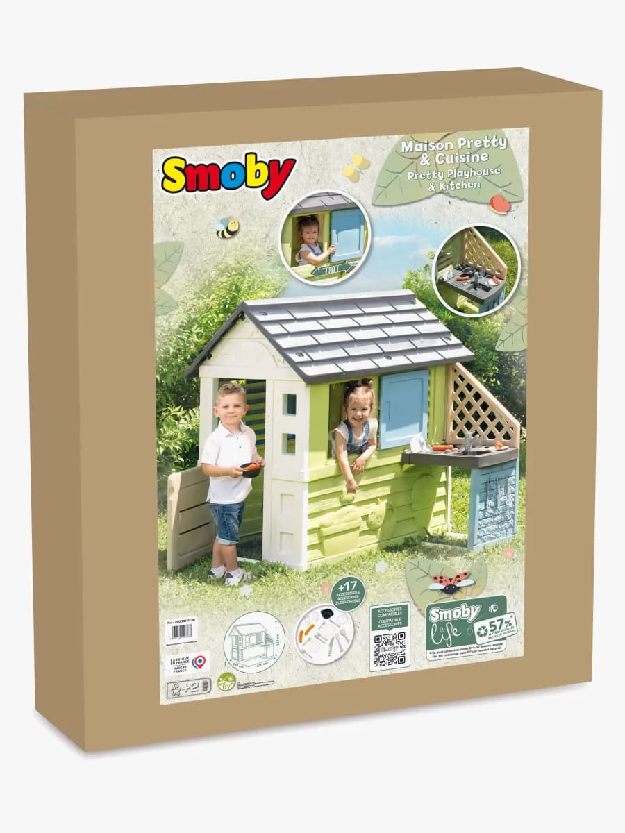 Smoby Life Pretty Lekstuga med Kök
