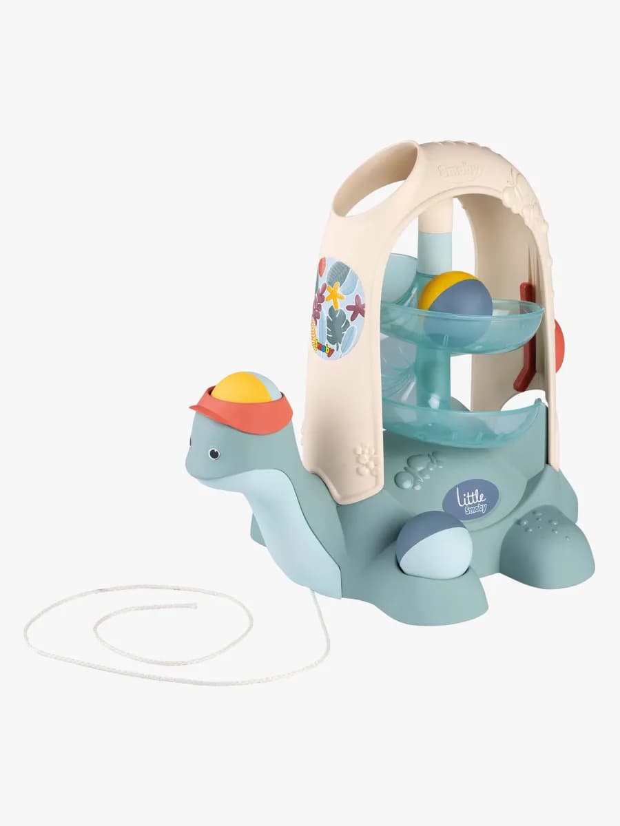 Smoby Little Smoby Sköldpadda Dragleksak med Bollbana