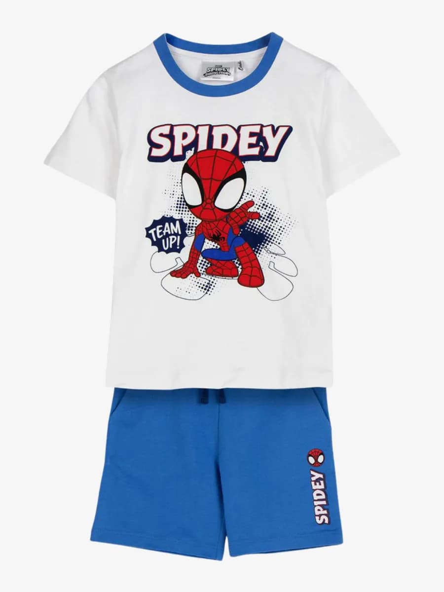 Spidey And His Amazing Friends T-shirt &  Shorts Set, Vit, 104-110