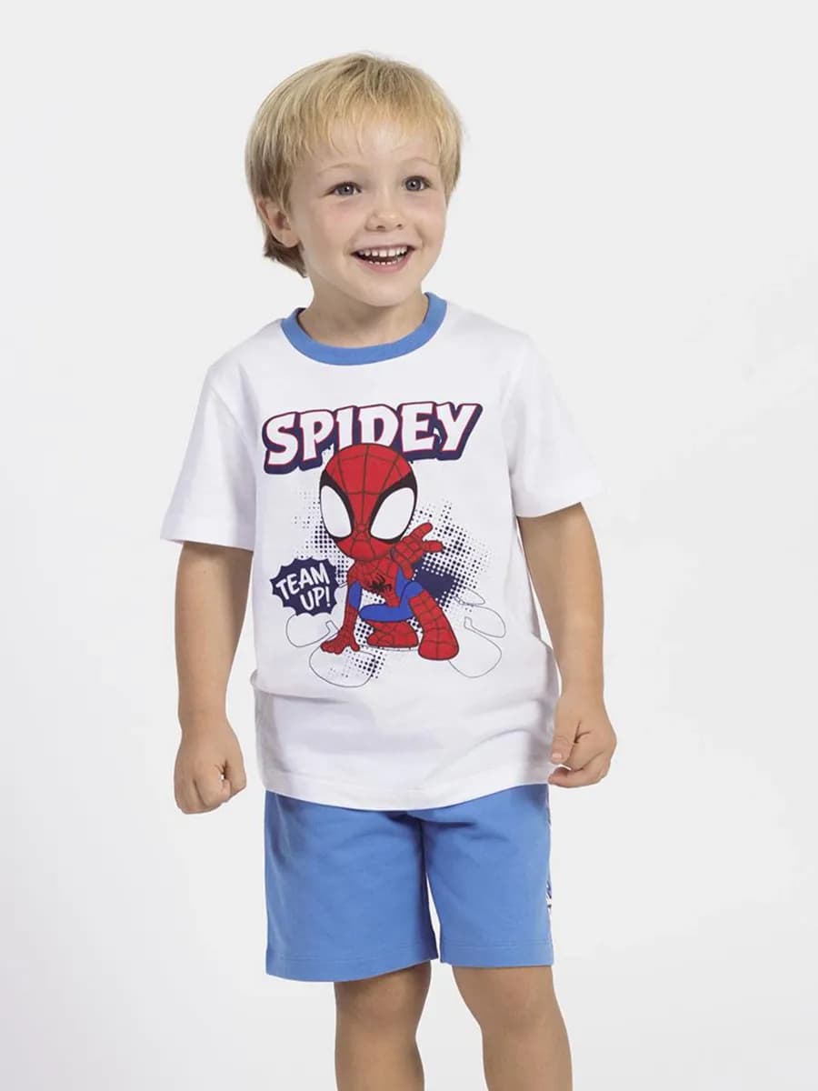 Spidey And His Amazing Friends T-shirt &  Shorts Set, Vit, 104-110
