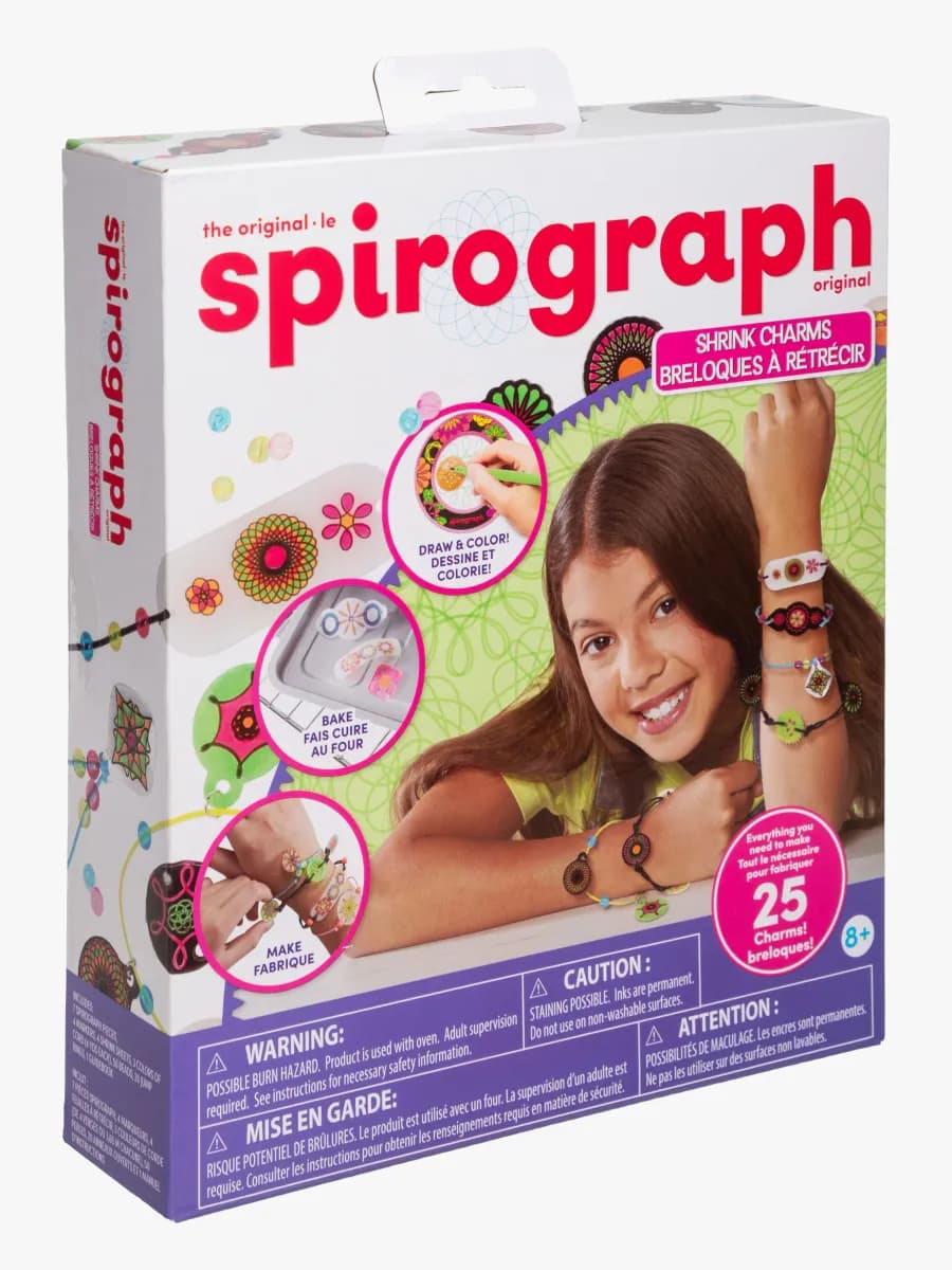Spirograph Shrink Charms DIY-set