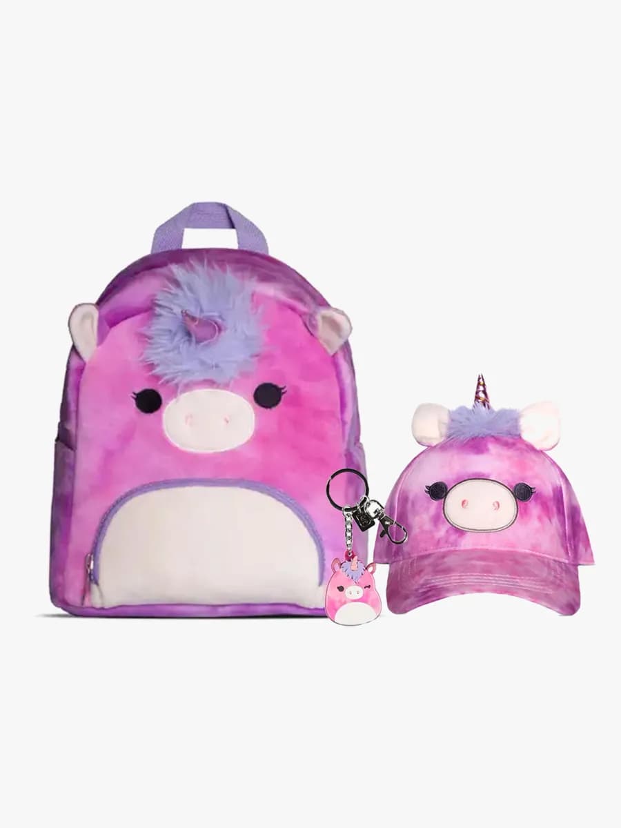 Squishmallows Mini Ryggsäck, Keps &  Nyckelring, Lola