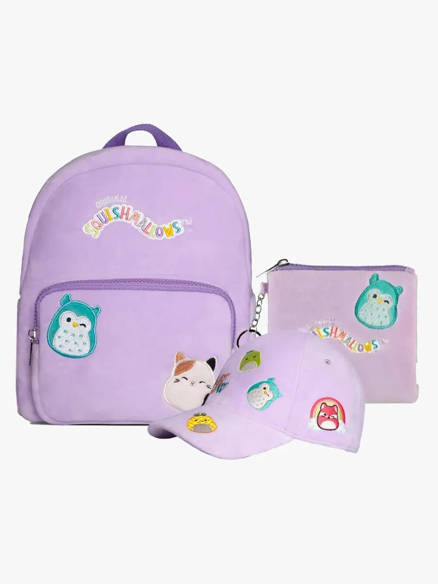 Squishmallows Mini Ryggsäck, Keps &  Plånbok, Mixed Squish