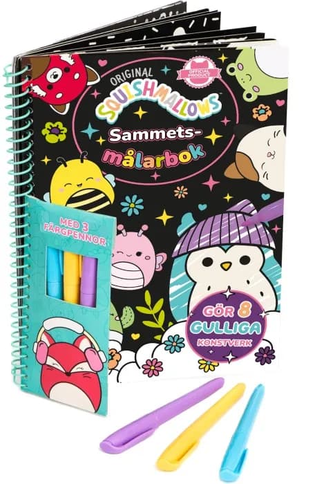 Squishmallows Sammetsmålarbok
