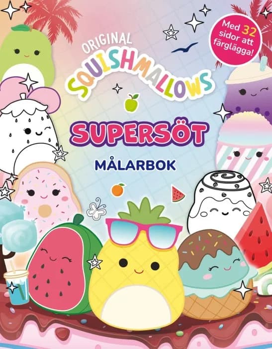 Squishmallows Supersöt målarbok