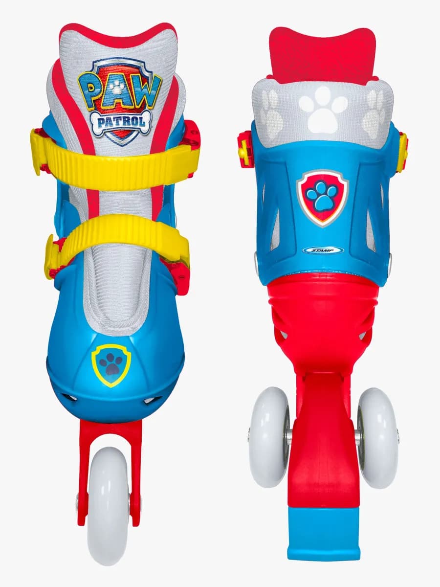 Stamp Paw Patrol Justerbar 2-i-1 Inlines Storlek 27-30, Blå/Röd