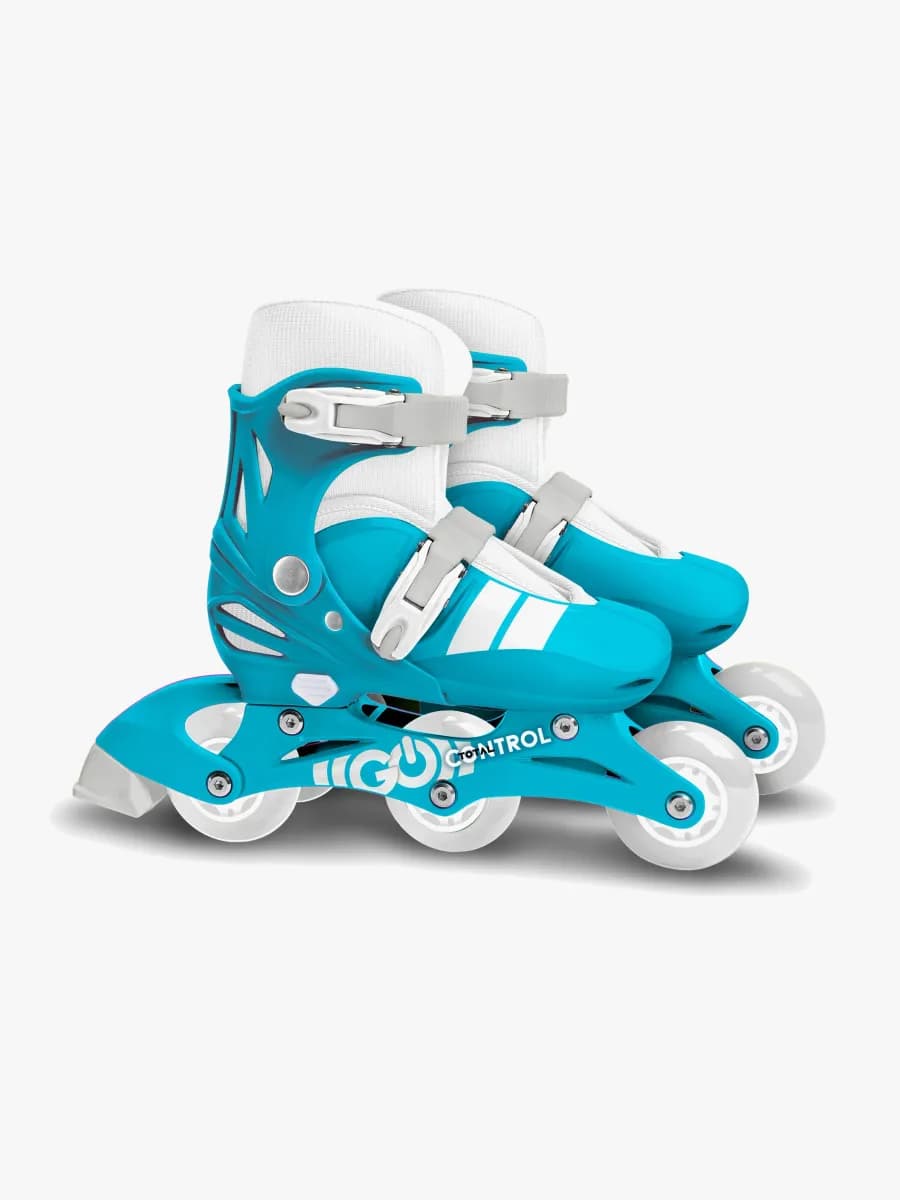 Stamp Skids Control Justerbar 2-i-1 Inlines Storlek 27-30, Blå/Grå