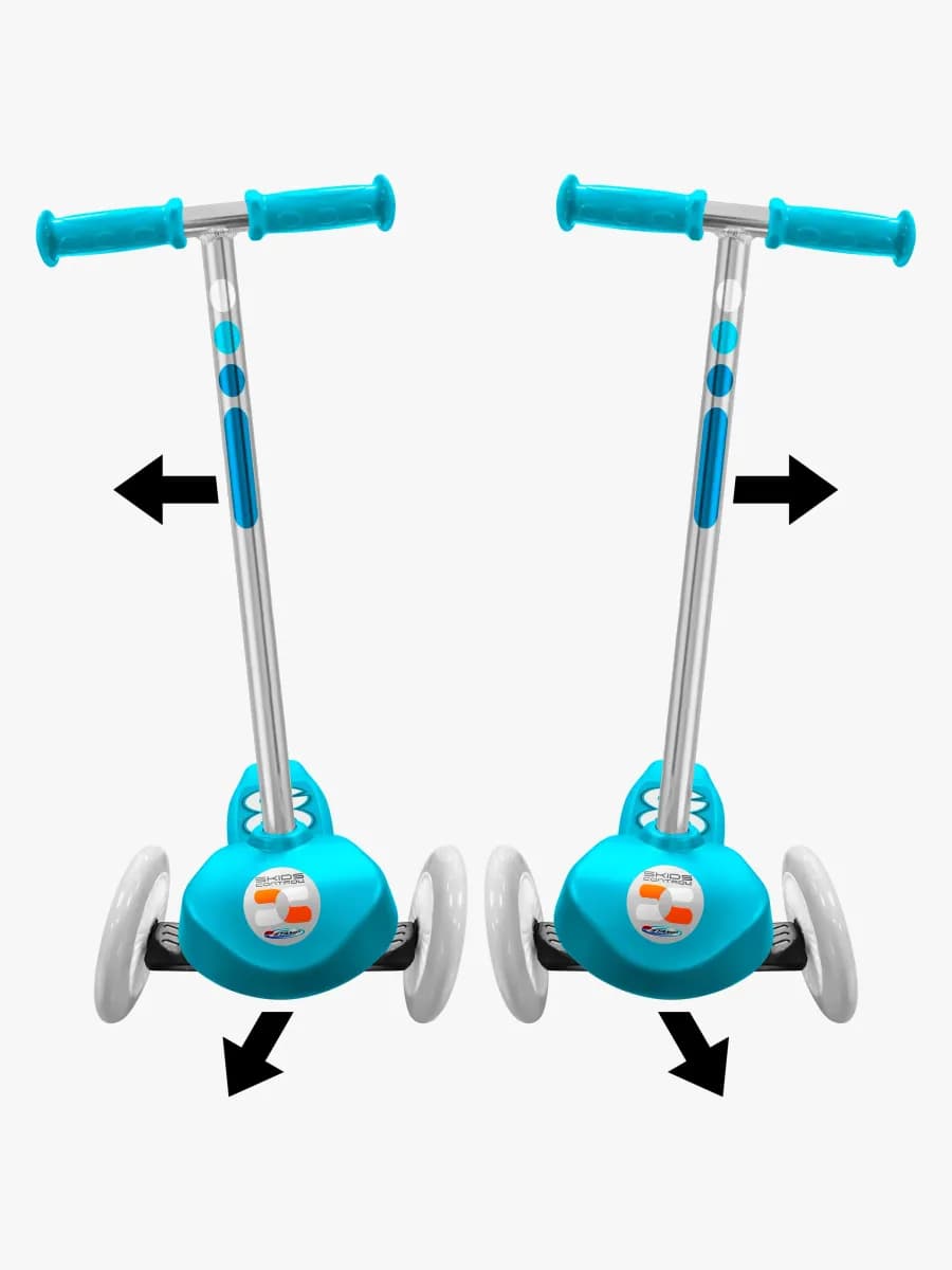 Stamp Styrning Sparkcykel 3 Hjul, Blå