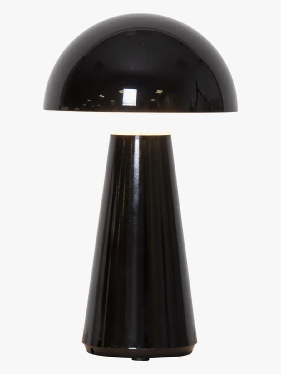 Star Trading Bordslampa Mushroom, Svart, Barnrum