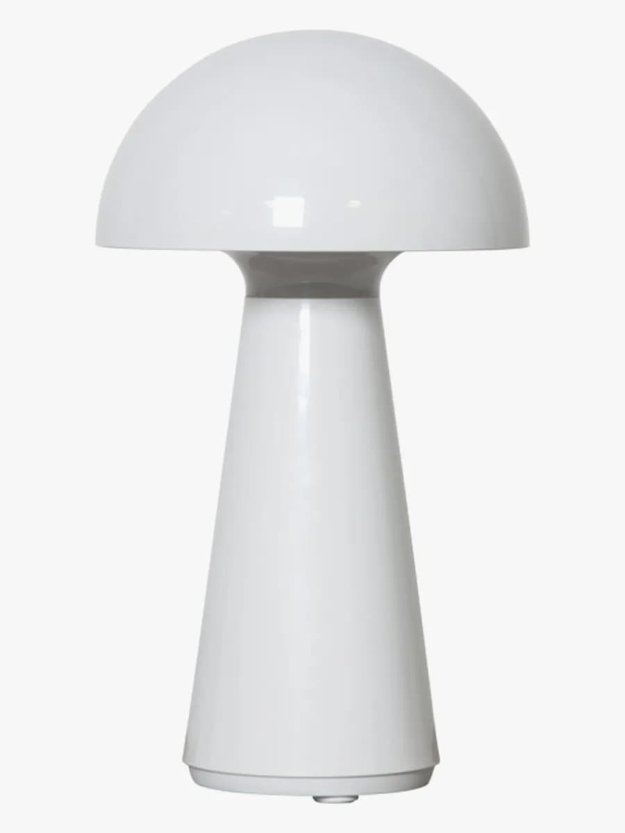 Star Trading Bordslampa Mushroom, Vit, Barnrum