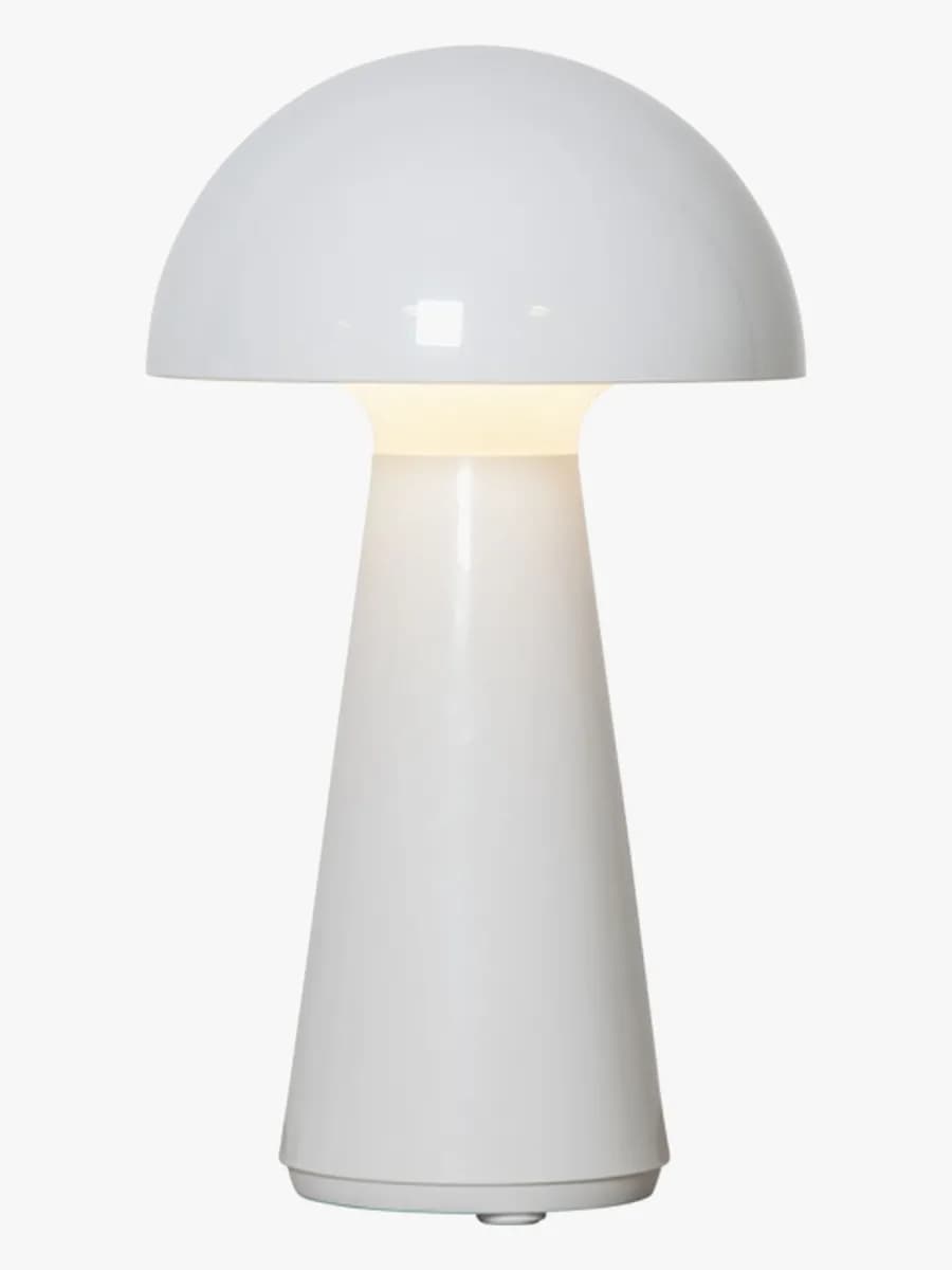 Star Trading Bordslampa Mushroom, Vit, Barnrum