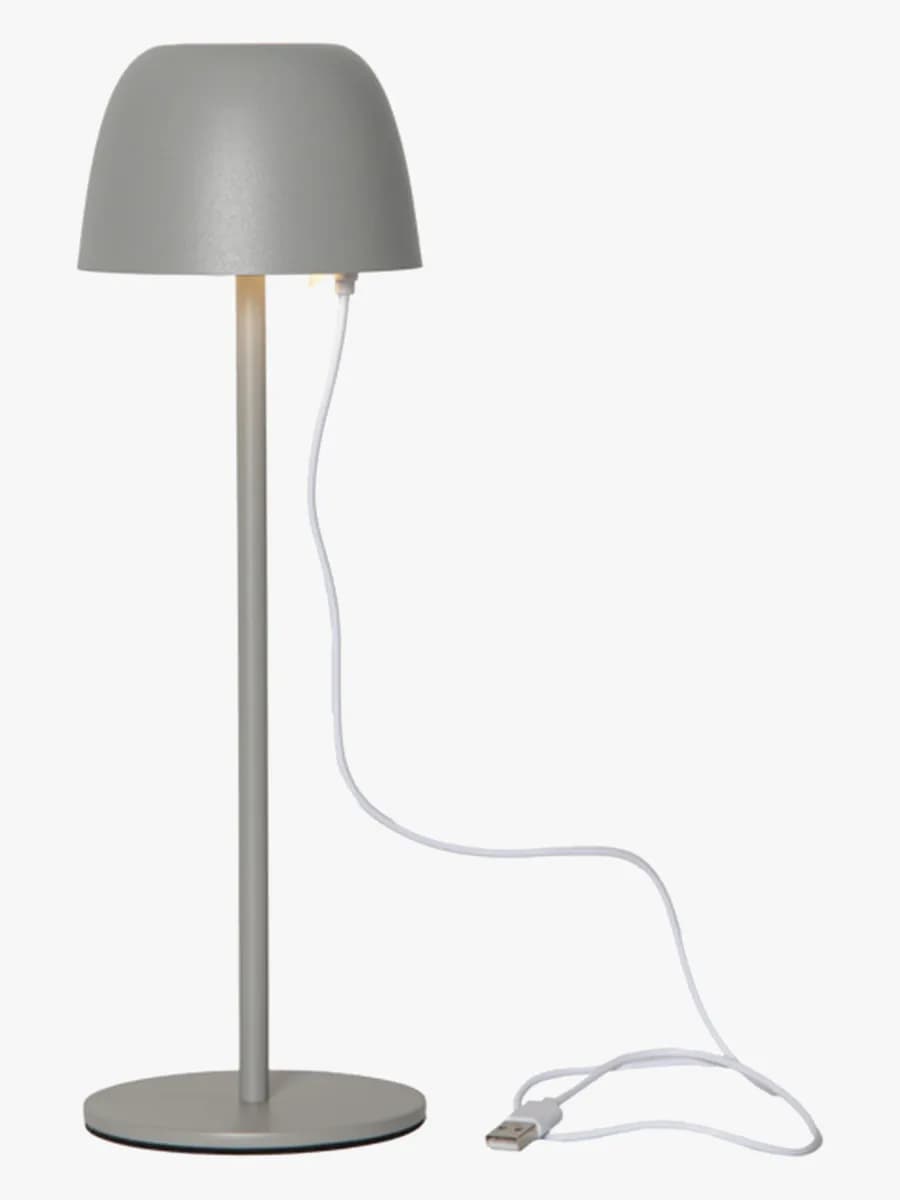 Star Trading Bordslampa Ronda, Greige, Barnrum