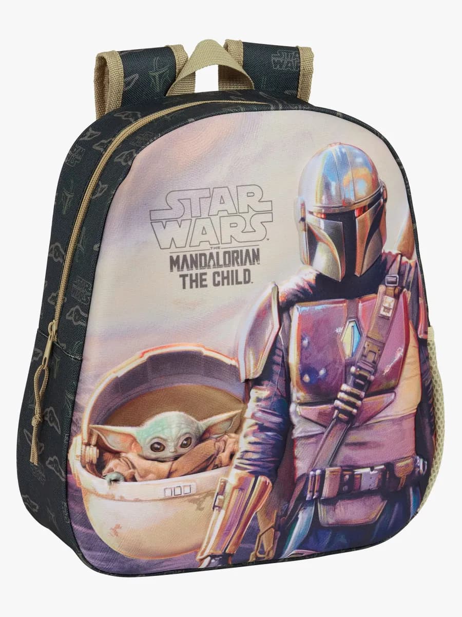 Star Wars 3D Ryggsäck 8.5L The Mandalorian, Svart/sand
