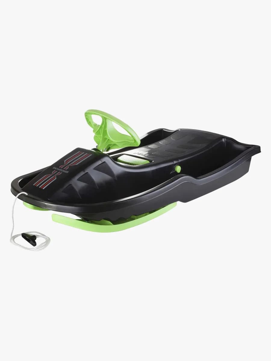 STIGA SnowPower Styrpulka med broms (Svart)
