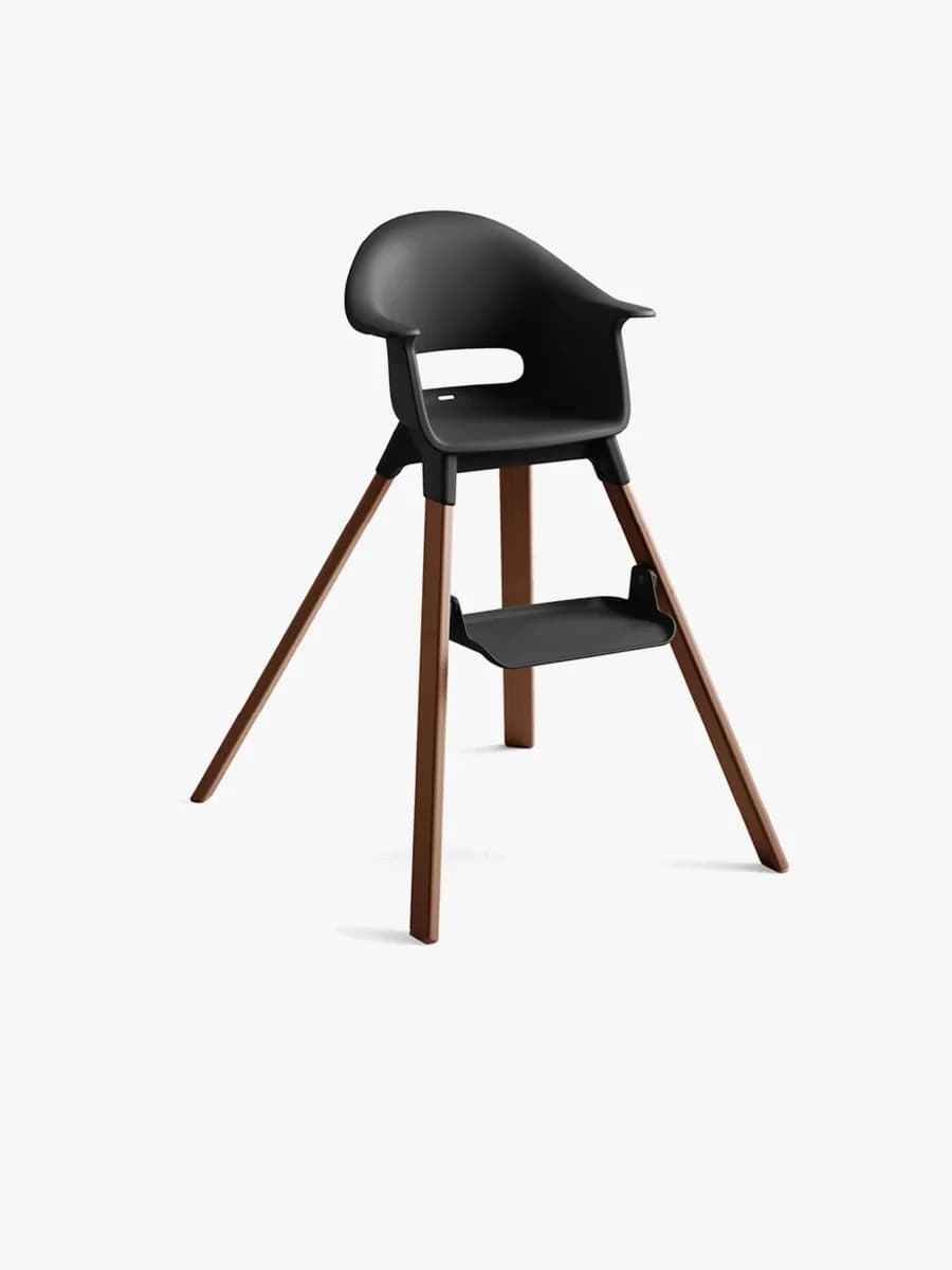 Stokke Clikk Barnmatstol, Black/Warm Brown
