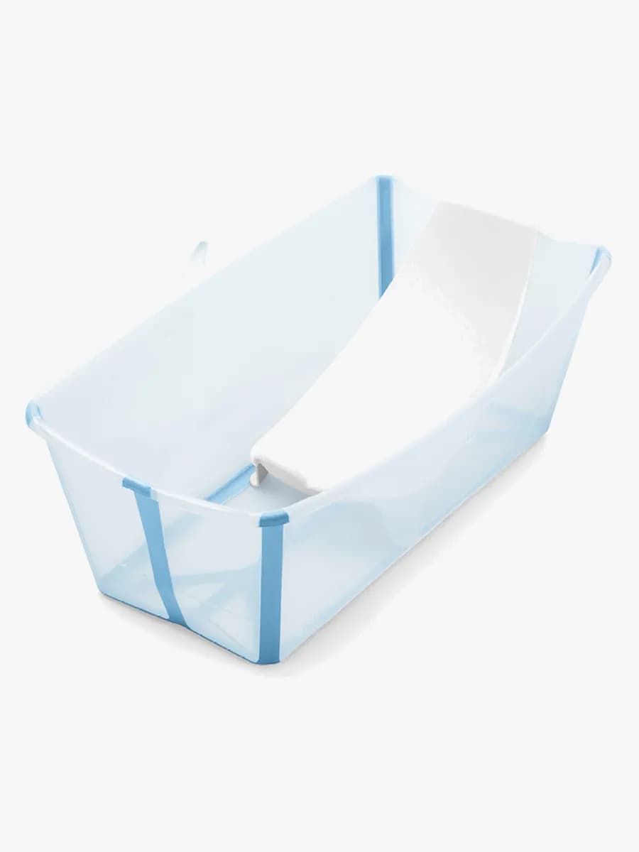 Stokke Flexi Bath Badbalja &  Badstöd, Glacier Blue