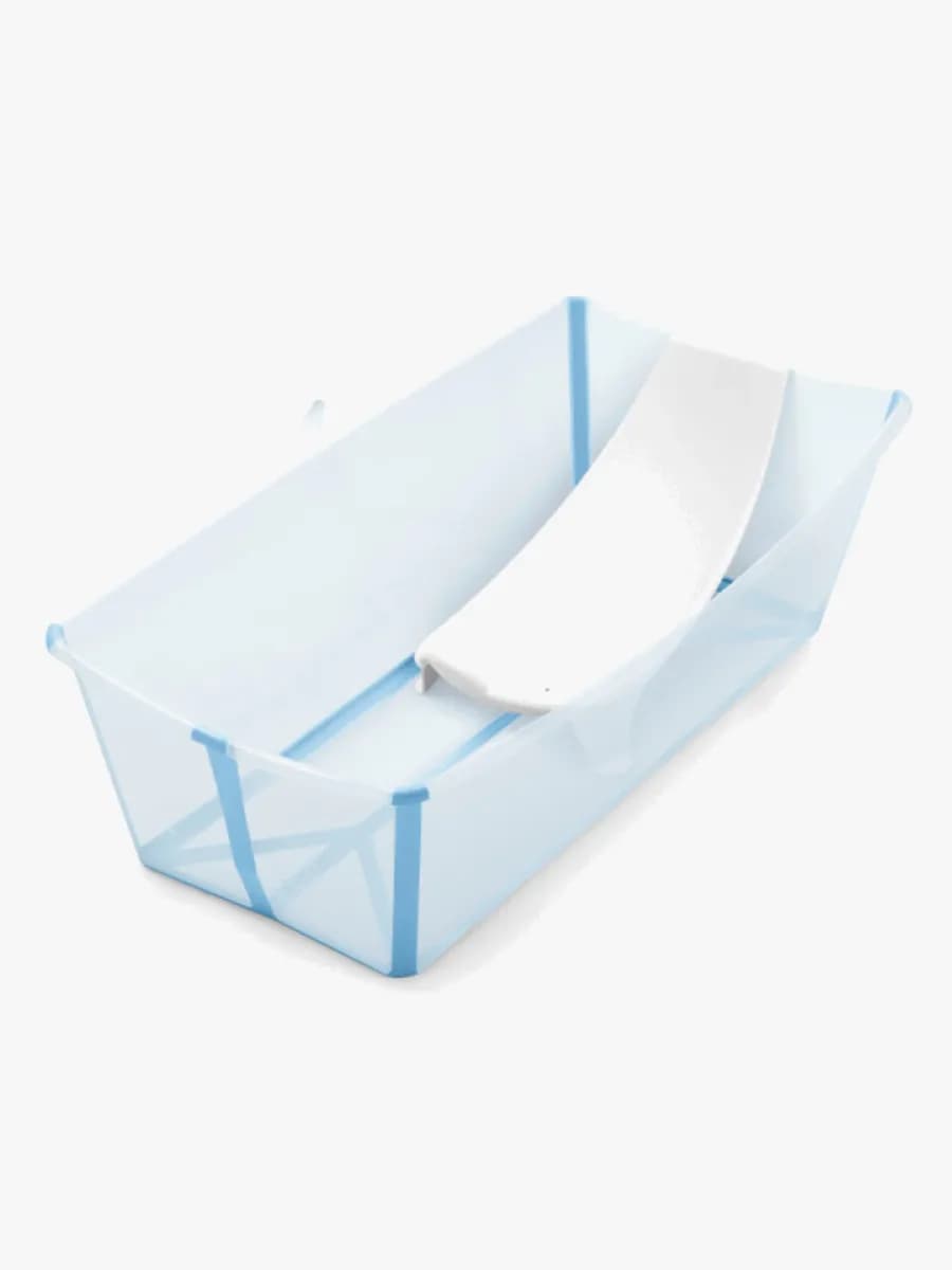 Stokke Flexi Bath Badbalja XL &  Badstöd, Ocean Blue