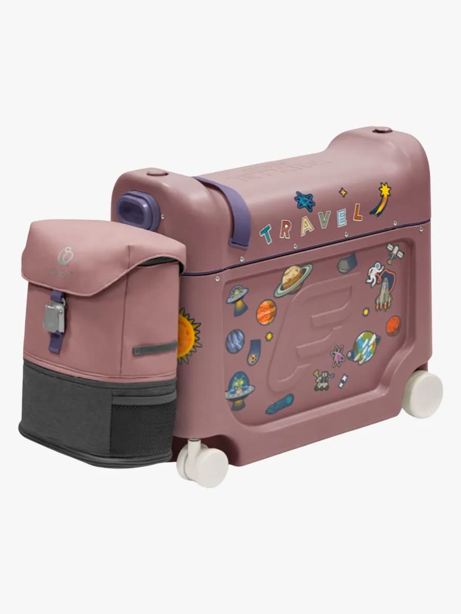 Stokke JetKids Resesäng och Ryggsäck, Hazy Lilac
