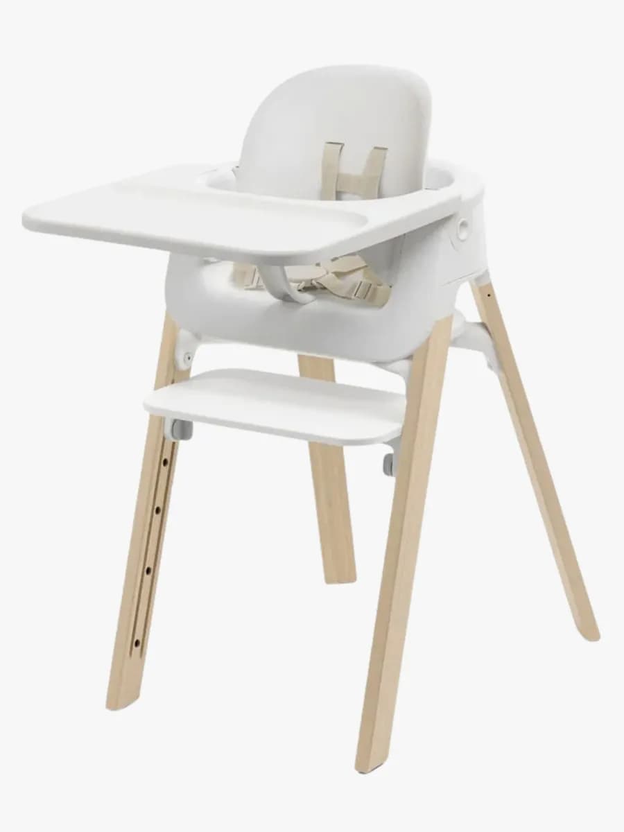 Stokke Steps Matstol (White/Natural)