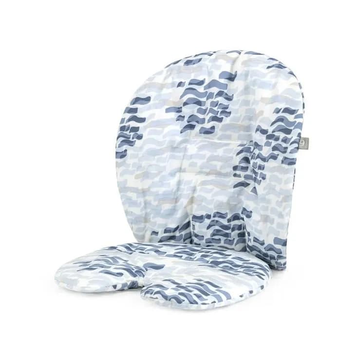 Stokke Steps matstolsdyna, waves blue