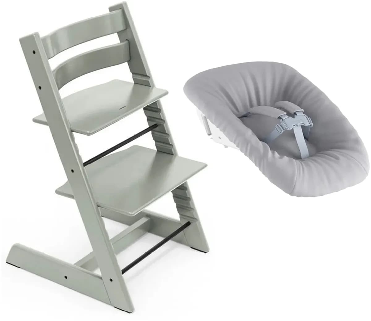 Stokke Tripp Trapp Matstol inkl. Newborn Set, Glacier Green