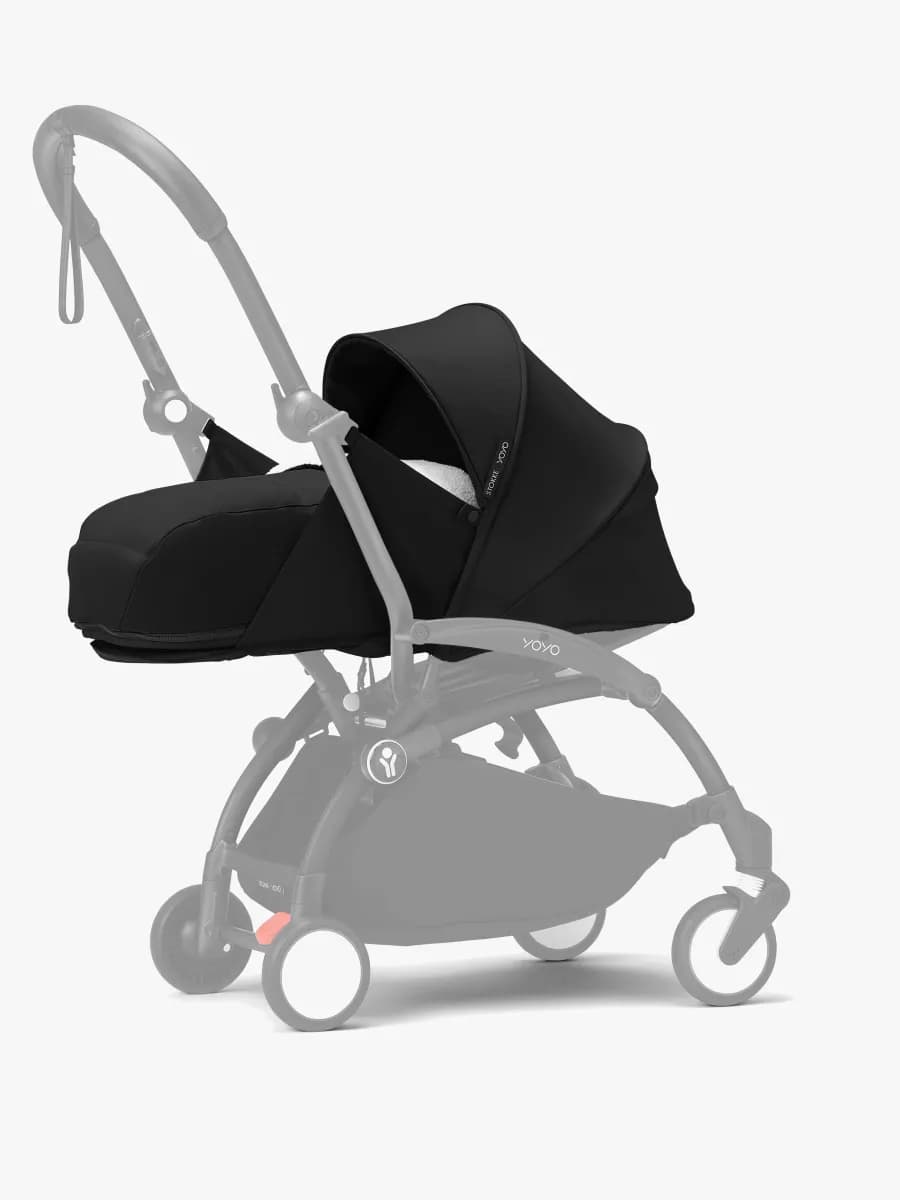 Stokke Yoyo färgklädsel med liggbas 0+, black