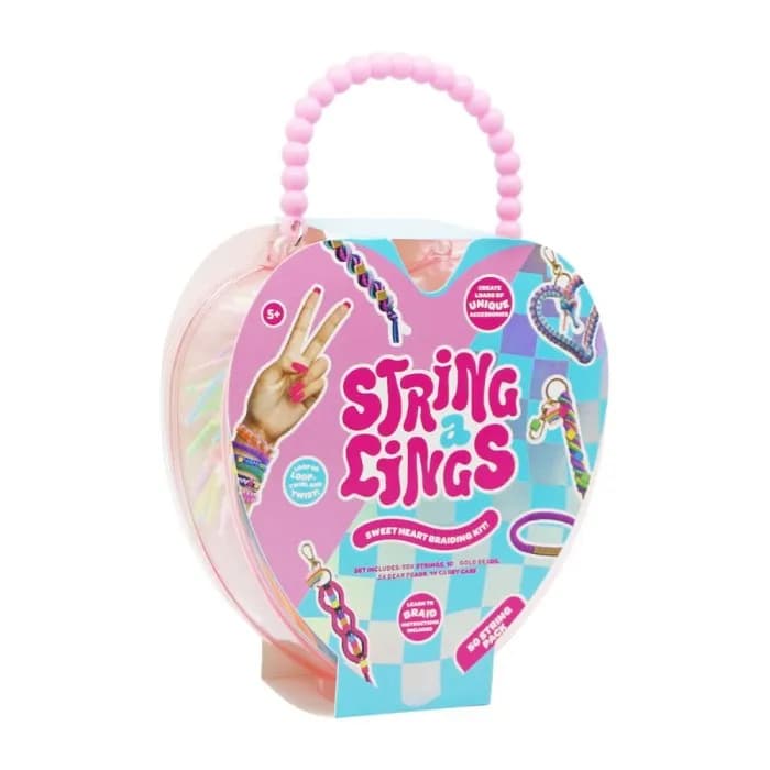 Stringalings Hjärtformat flätningskit 50-pack