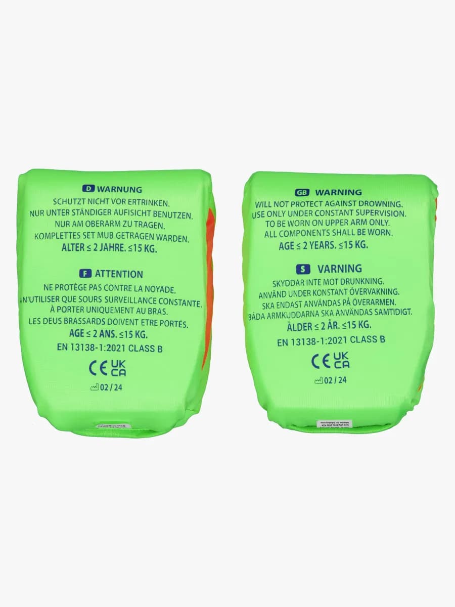 Strooem Softies Armpuffar, Lime-Orange, 2-6 år