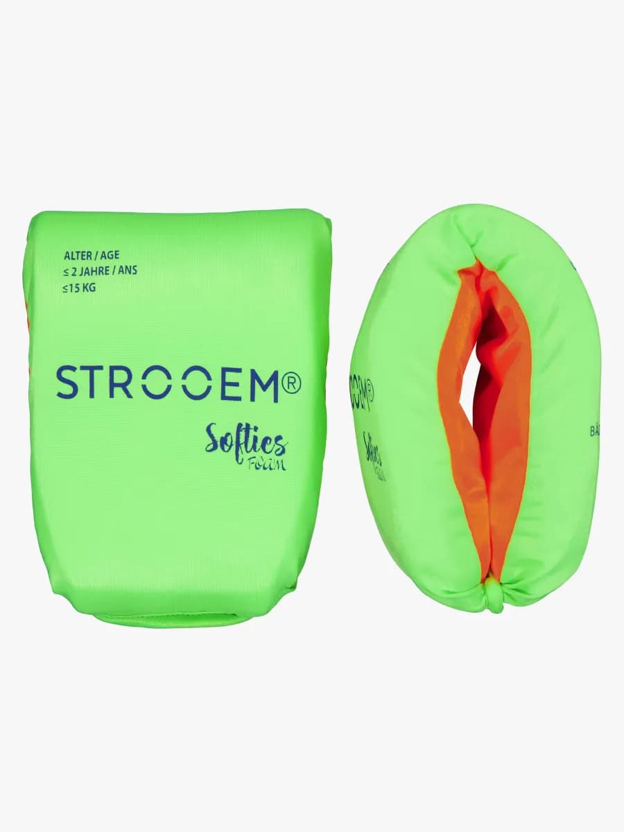 Strooem Softies Armpuffar, Lime-Orange, 2-6 år