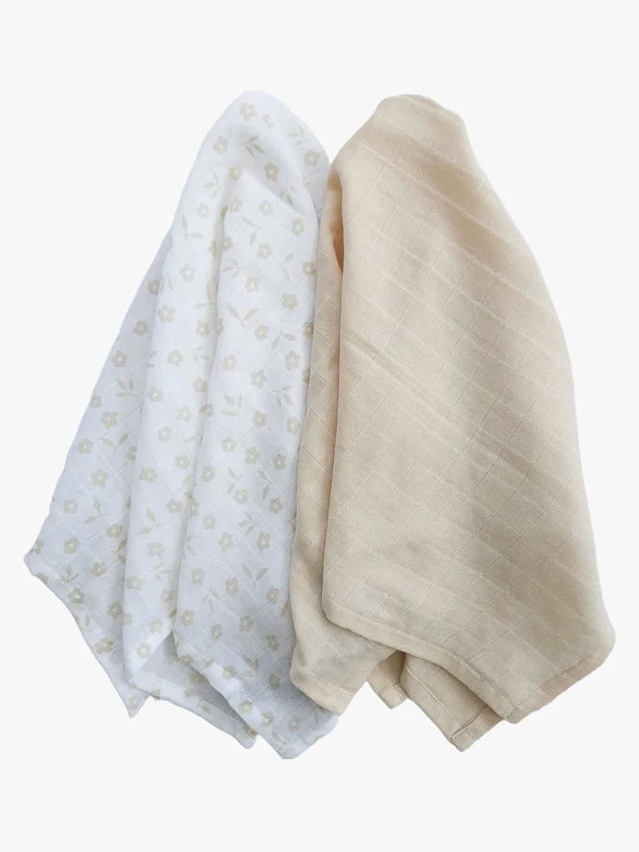 Summerville Organic Muslinfilt 2-Pack, Petal/Sandshell
