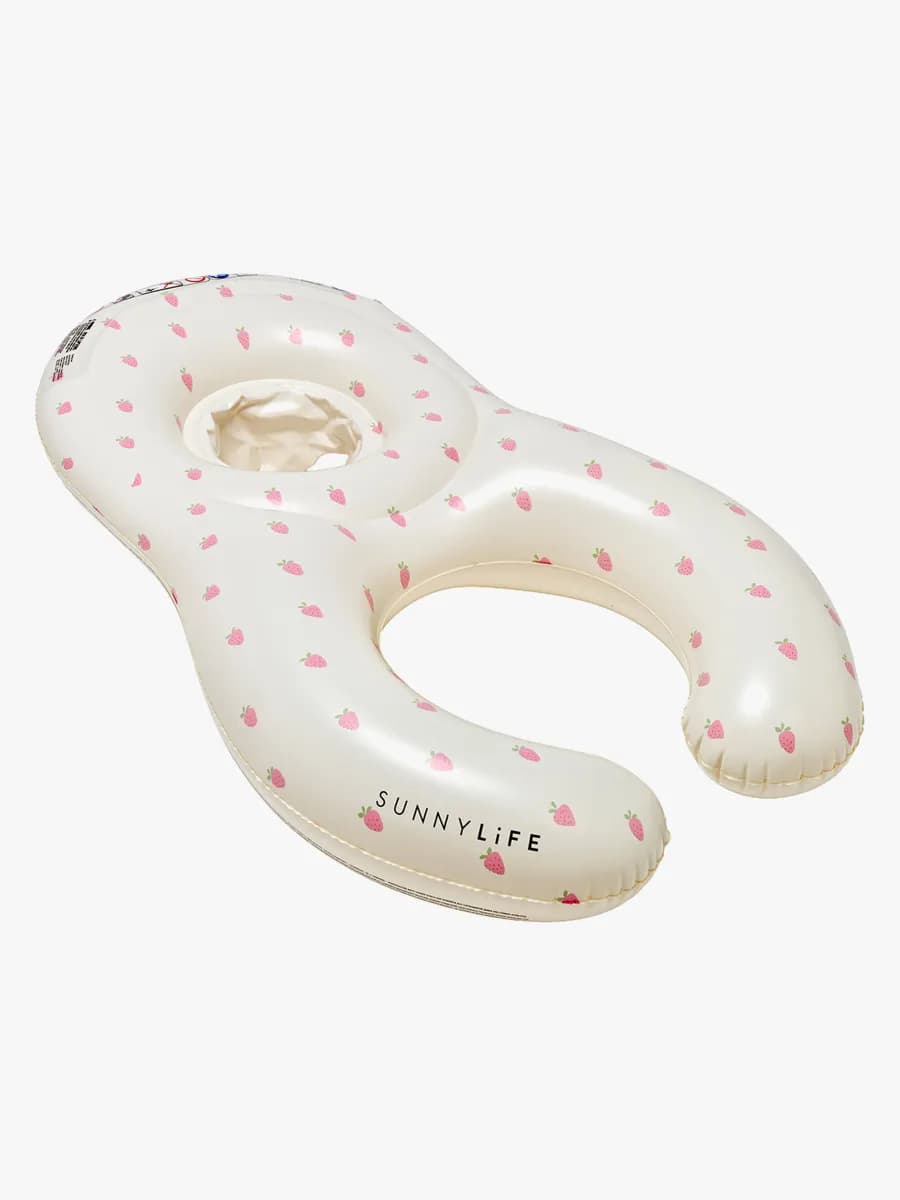 SUNNYLiFE Baby Float Together-  Uppblåsbar Flytmadrass, Strawberry Sunshine