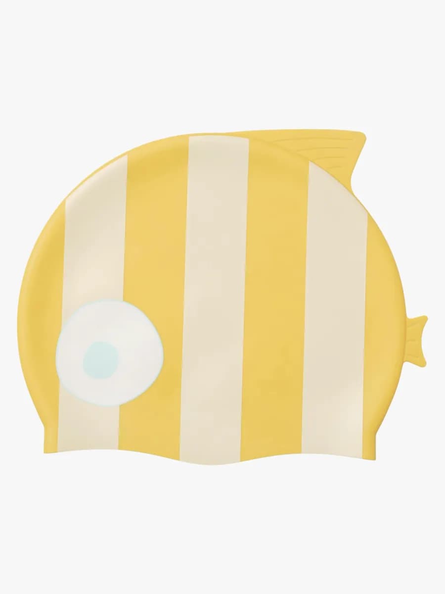 SUNNYLiFE Badmössa, Finn the Fish Mustard Stripe