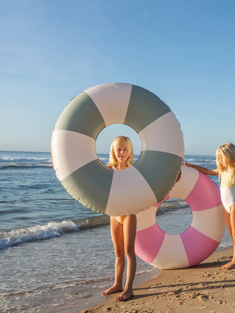 SUNNYLiFE Badring, The Vacay Olive Stripe
