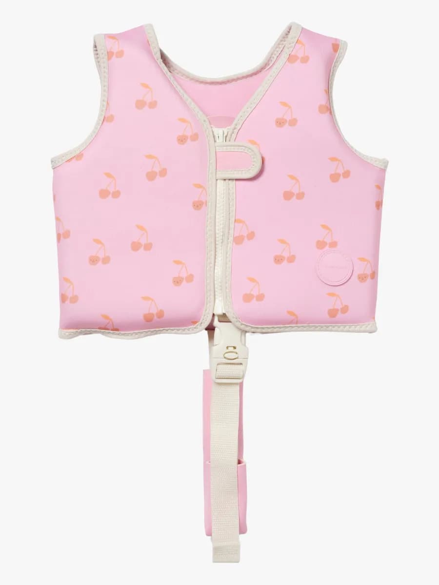 SUNNYLiFE Simväst, Cotton Candy Cherry, 1-2 år