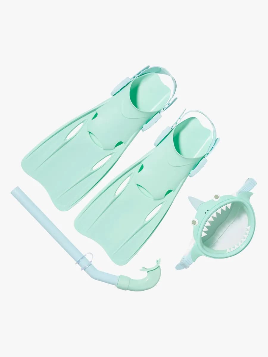 SUNNYLiFE Snorkelset Barn Small, Salty the Shark Multi