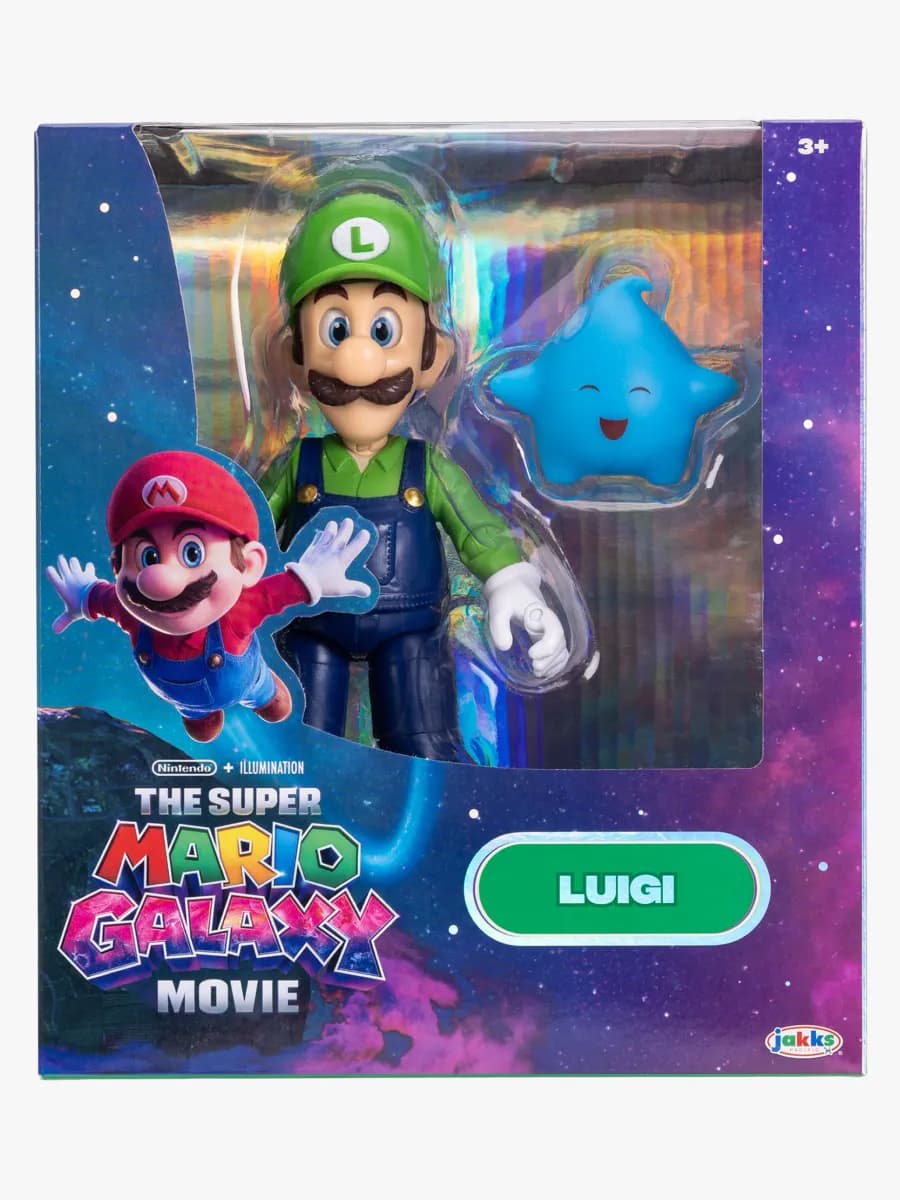 Super Mario Galaxy Movie Figur Luigi 13 cm