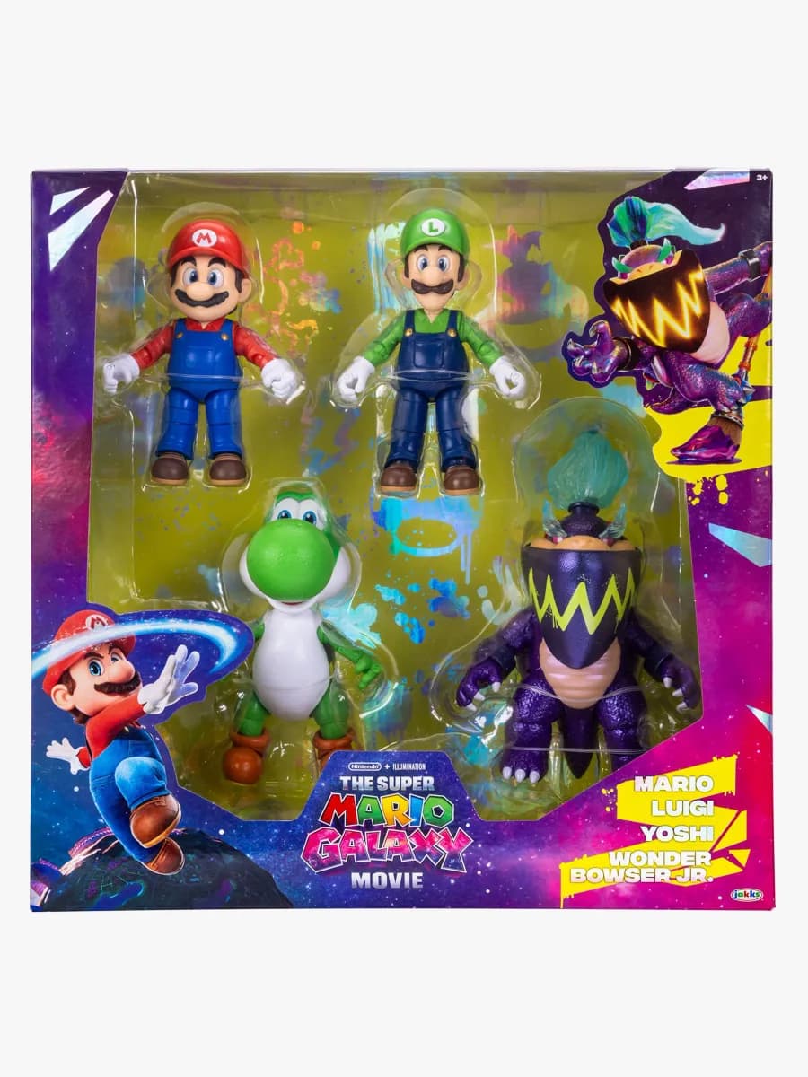 Super Mario Galaxy Movie Figurset 4-Pack