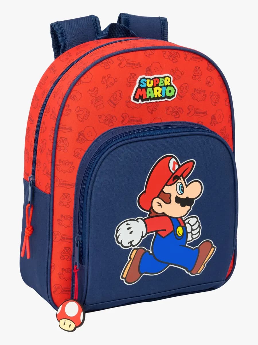 Super Mario Small Ryggsäck 9,5L Trick, Mörkblå/röd