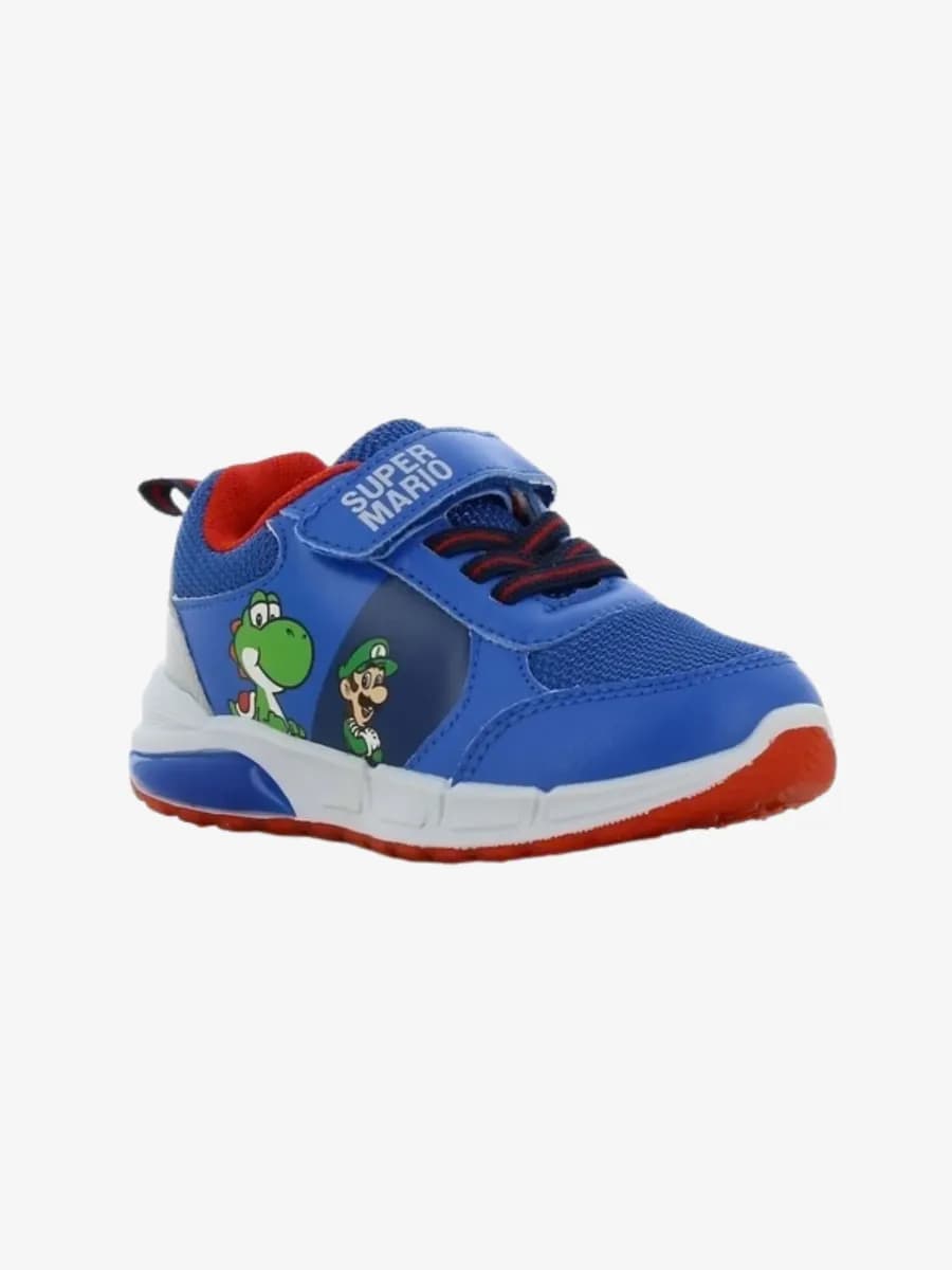 Super Mario Sneakers, Cobalt Blue/Silver, 30
