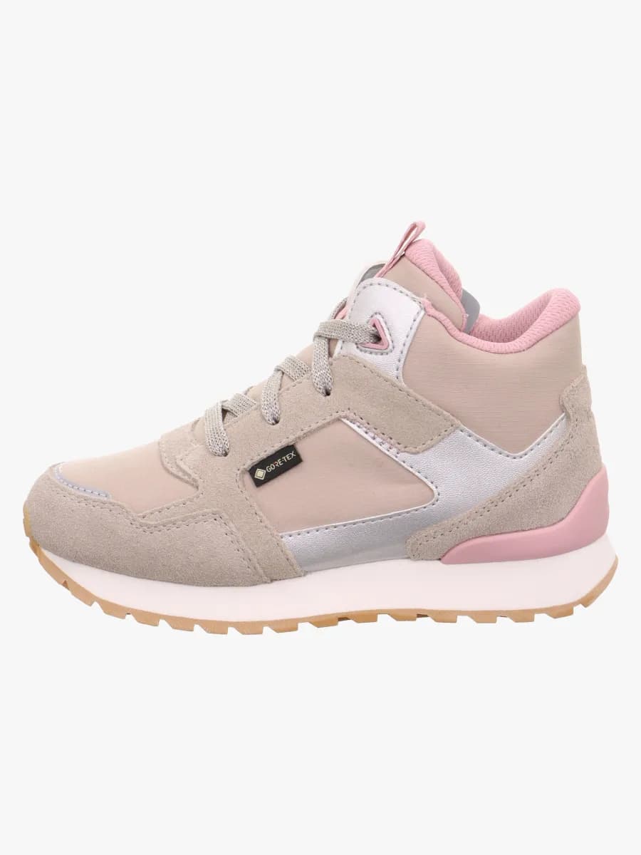 Superfit Dash Mid GTX Sneakers, Beige/Pink, 29