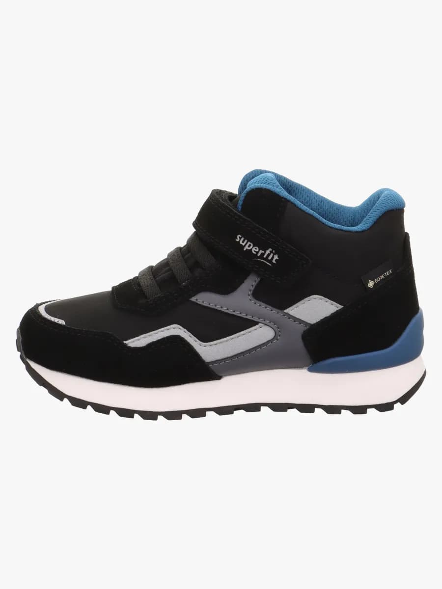 Superfit Dash Mid GTX Sneakers, Black/Blue, 25
