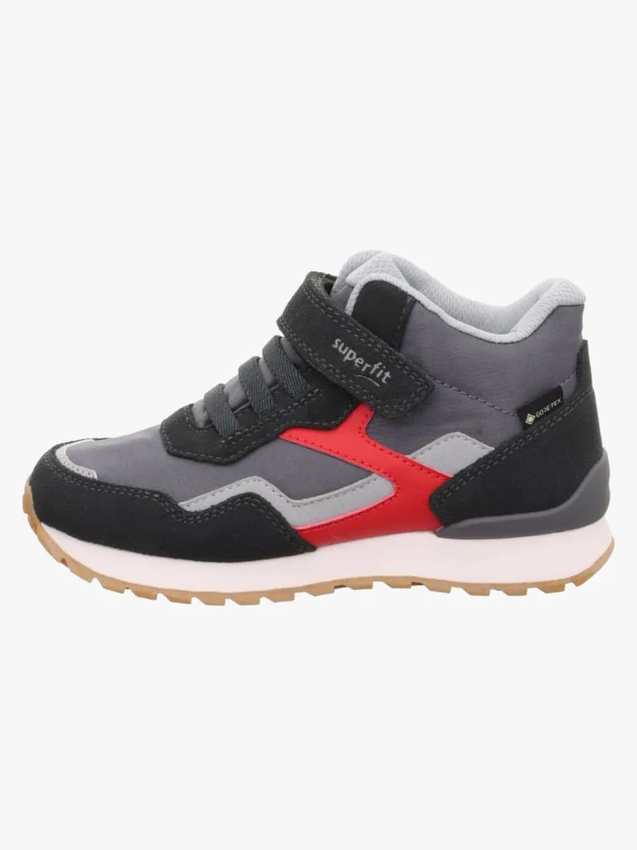 Superfit Dash Mid GTX Sneakers, Grey/Red, 28