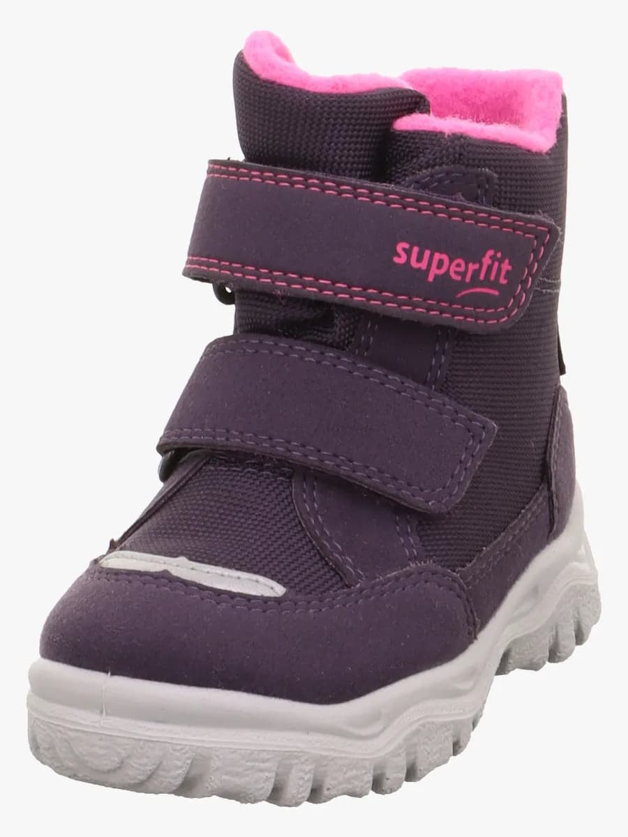 Superfit Husky1 Vinterkängor, Dark Purple/Pink, 28