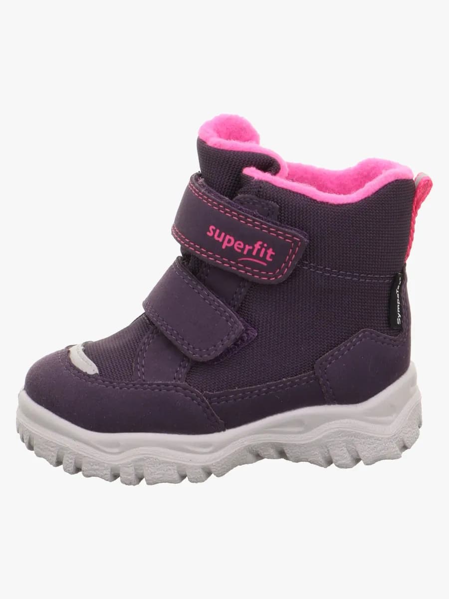 Superfit Husky1 Vinterkängor, Dark Purple/Pink, 28