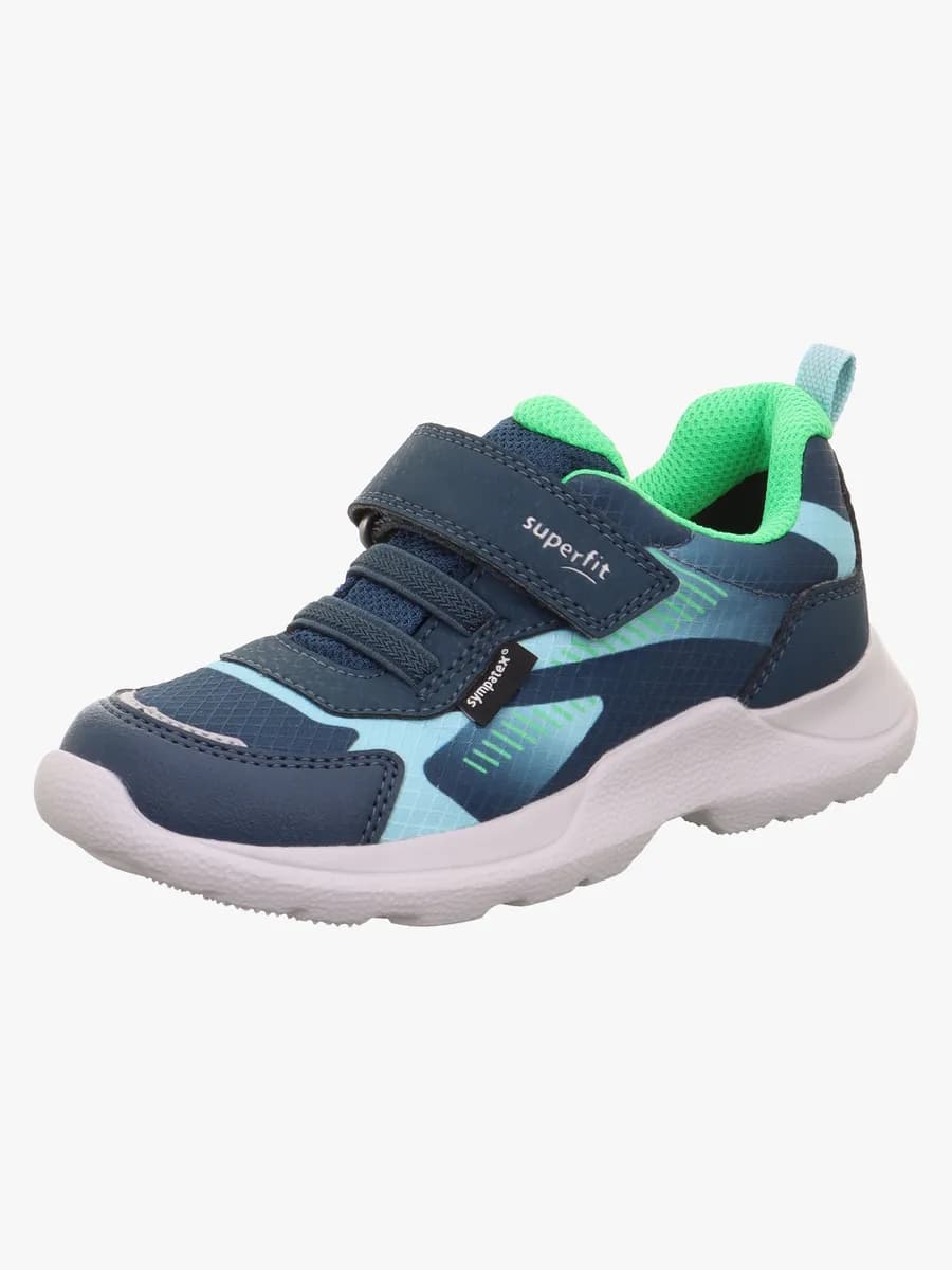 Superfit Rush WP Sneakers, Blå/Ljusgrön, 25