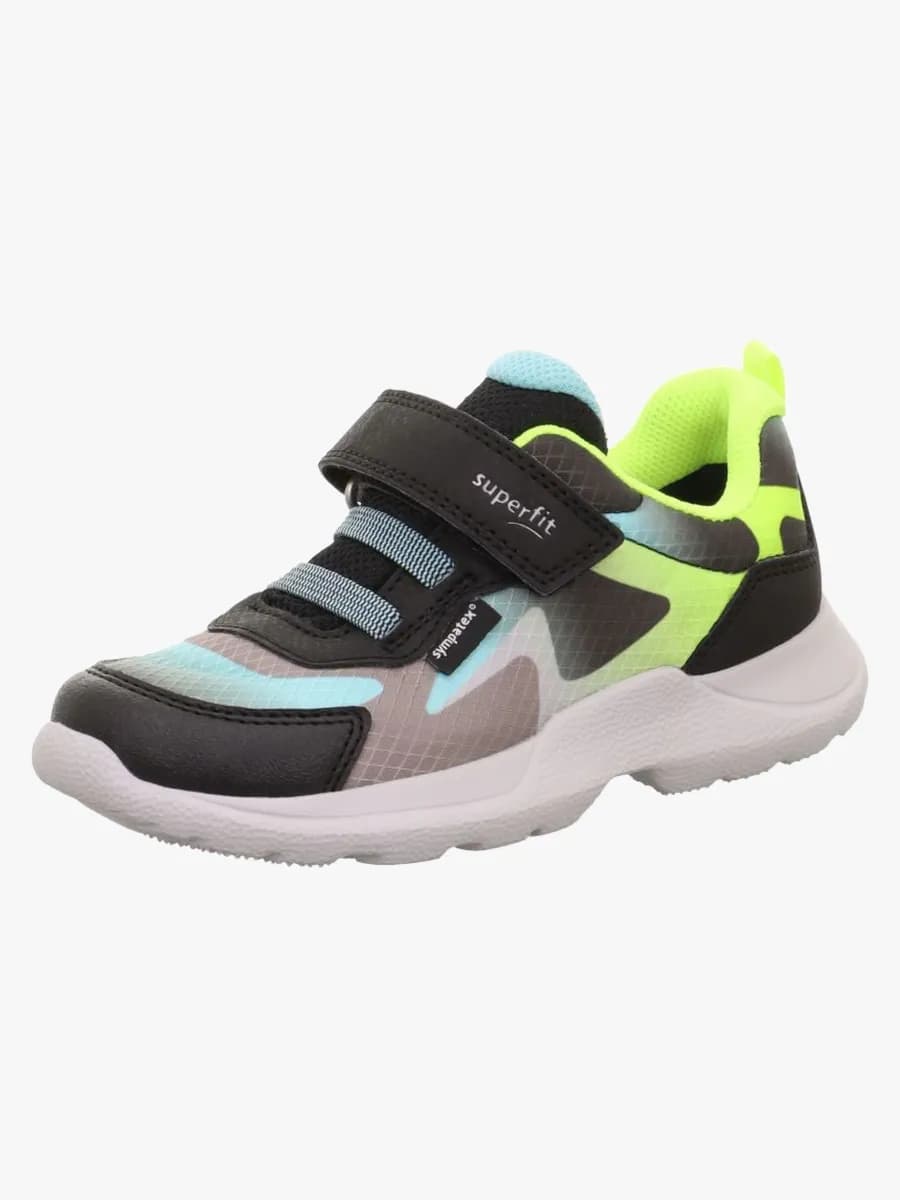 Superfit Rush WP Sneakers, Grey/Yellow, 28
