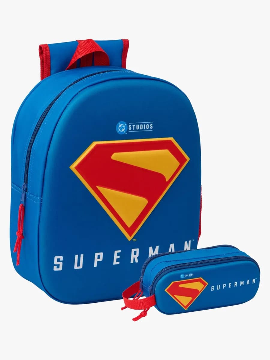 Superman Ryggsäck 8,5L &  Pennfodral