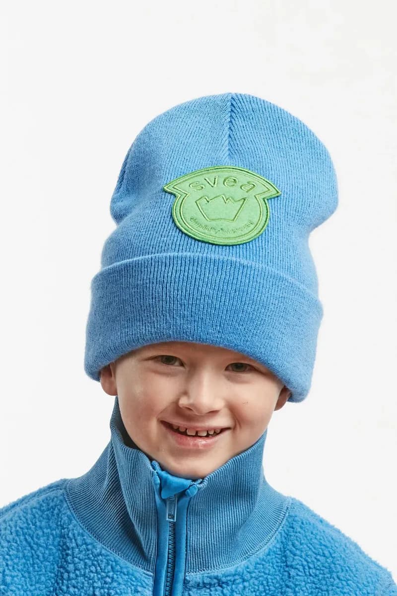 Svea Big Felt Badge Mössa, Magic Blue