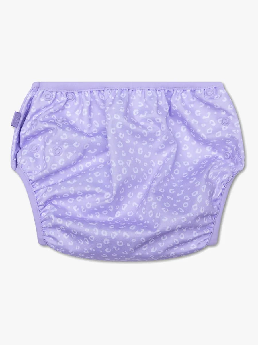 Swim Essentials Badblöja 0-3 År, Lila Leopard