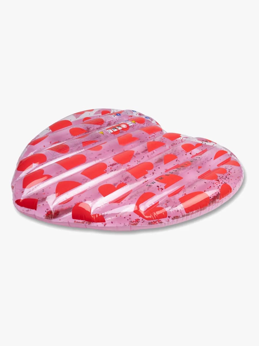 Swim Essentials Badmadrass 150x100 cm, Red Hearts